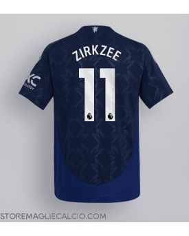 Manchester United Joshua Zirkzee #11 Maglia Gara Trasferta Repliche 2024-25 Maniche Corte Manchester United Joshua Zirkzee #11 Maglia Gara Trasferta Repliche 2024-25 Maniche Corte